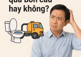 Sự thật ít ai biết: Có nên hút bể phốt qua bồn cầu hay không?