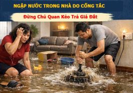 Ngập Nước Trong Nhà Do Cống Tắc – Đừng Chủ Quan Kẻo Trả Giá Đắt