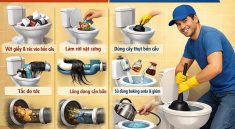 Nguyên nhân bồn cầu bị tắc và cách xử lý hiệu quả tại nhà